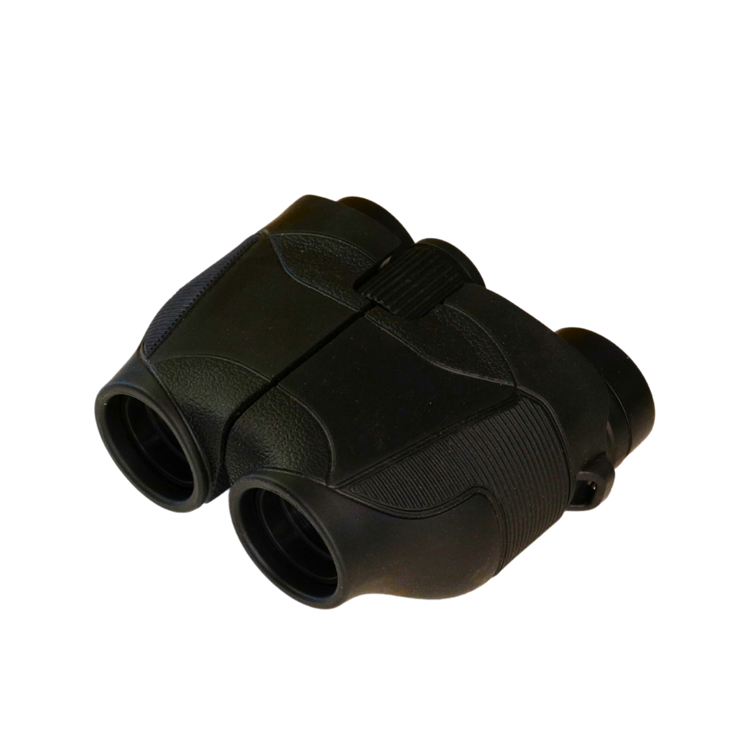 Black Hands-Free Binoculars - Ultra-light and compact high quality binoculars for adults and children with Camstrap hands-free strap