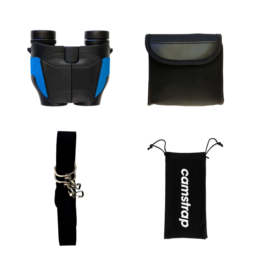 Camstrap Nature Explorer – Hochwertiges Freisprech-Fernglas mit Tragegurt für Kinder