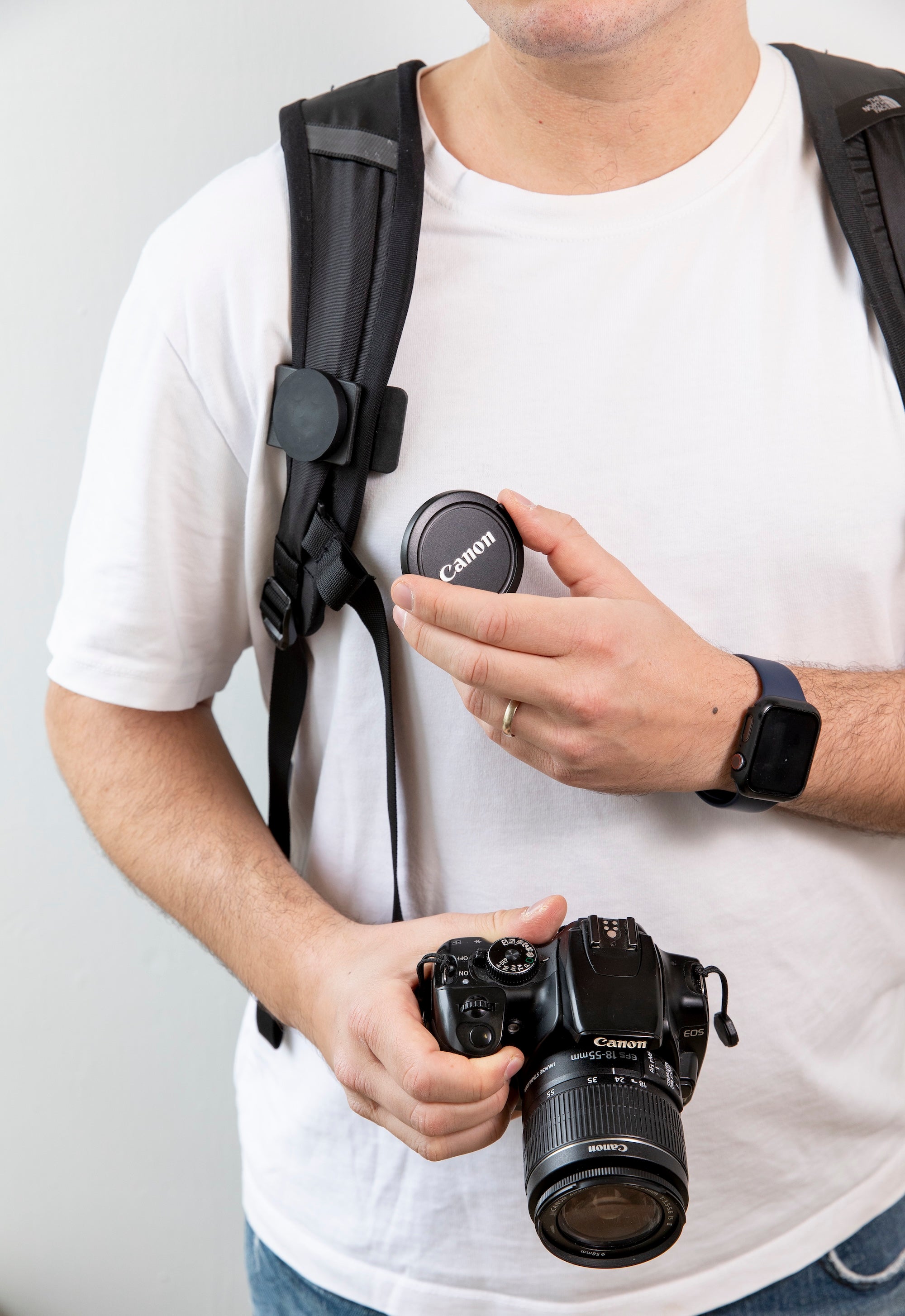 Pack de 8 aimants de rechange Camstrap : quatre ronds et quatre carrés, compatibles avec le Magclip.