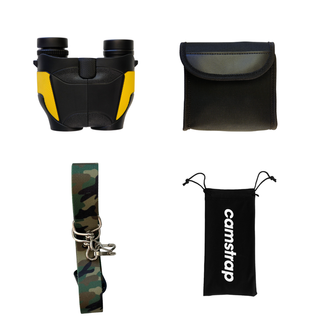 Camstrap Nature Explorer – Hochwertiges Freisprech-Fernglas mit Tragegurt für Kinder
