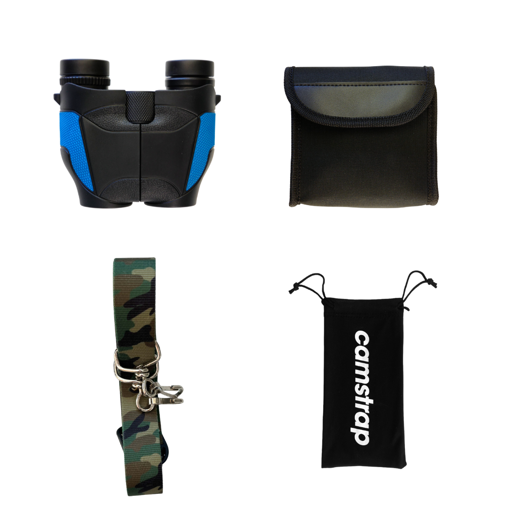 Camstrap Nature Explorer – Hochwertiges Freisprech-Fernglas mit Tragegurt für Kinder