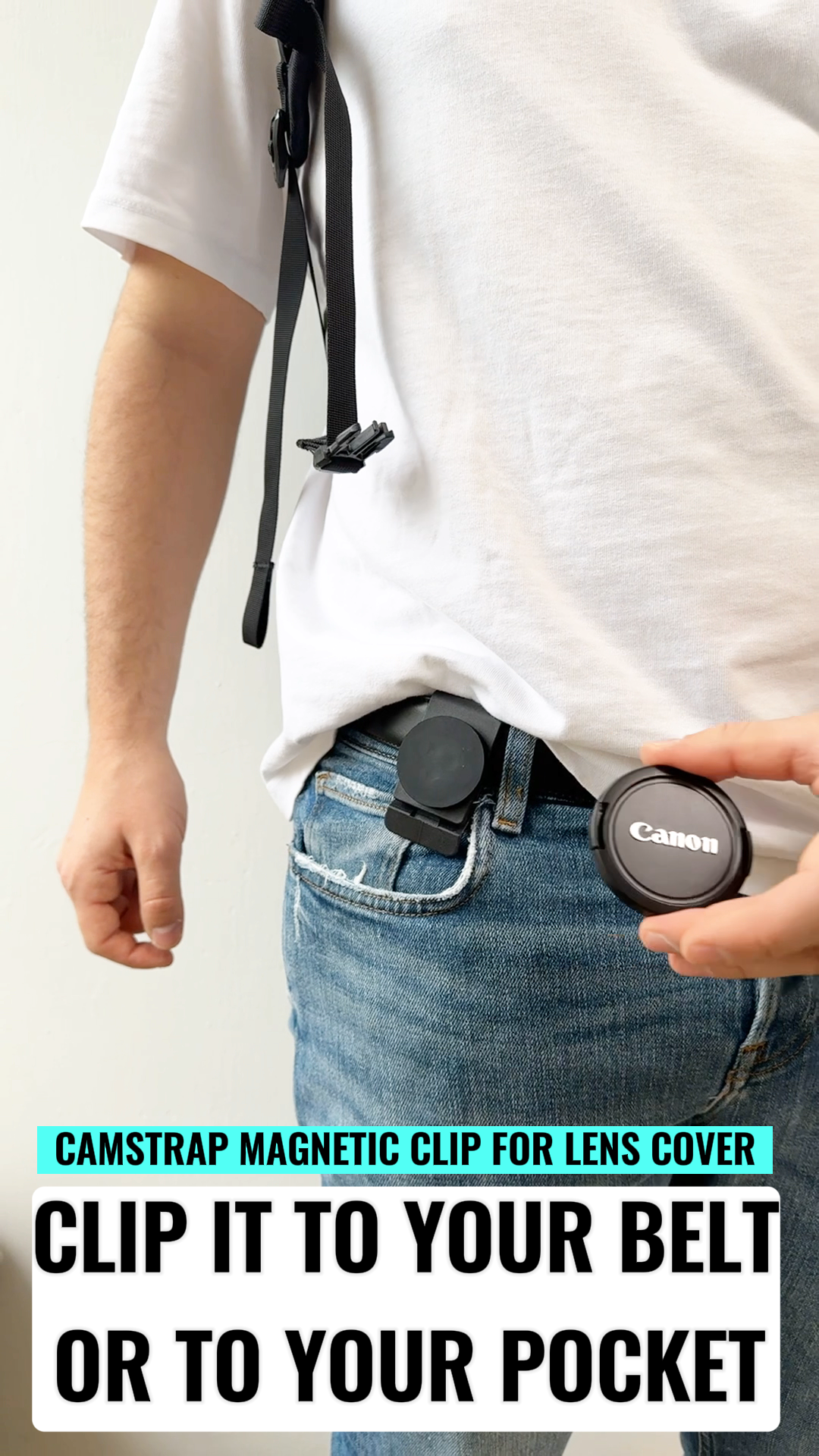 Clip Magnétique Camstrap pour Cache-Objectif