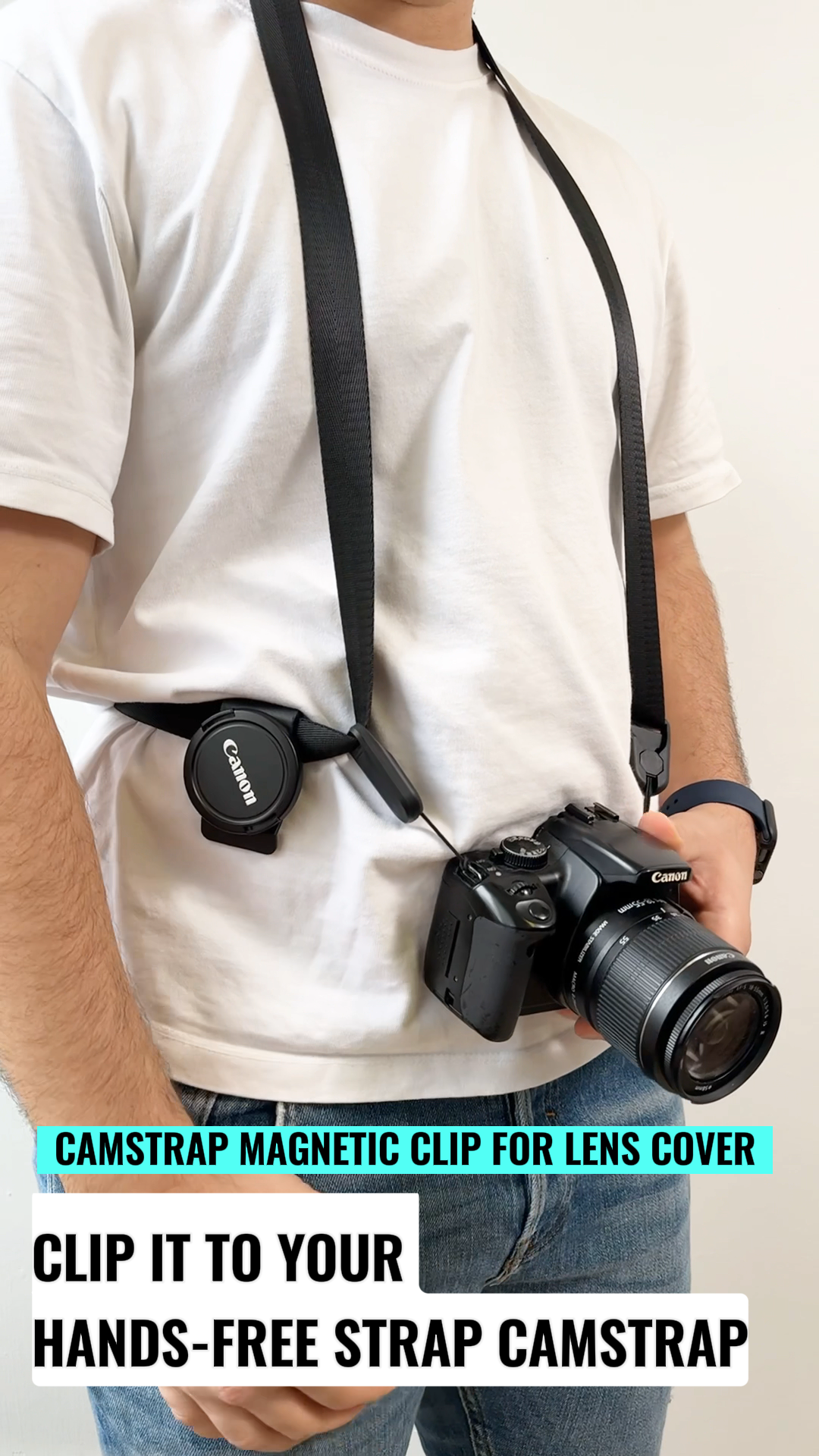 Clip Magnétique Camstrap pour Cache-Objectif