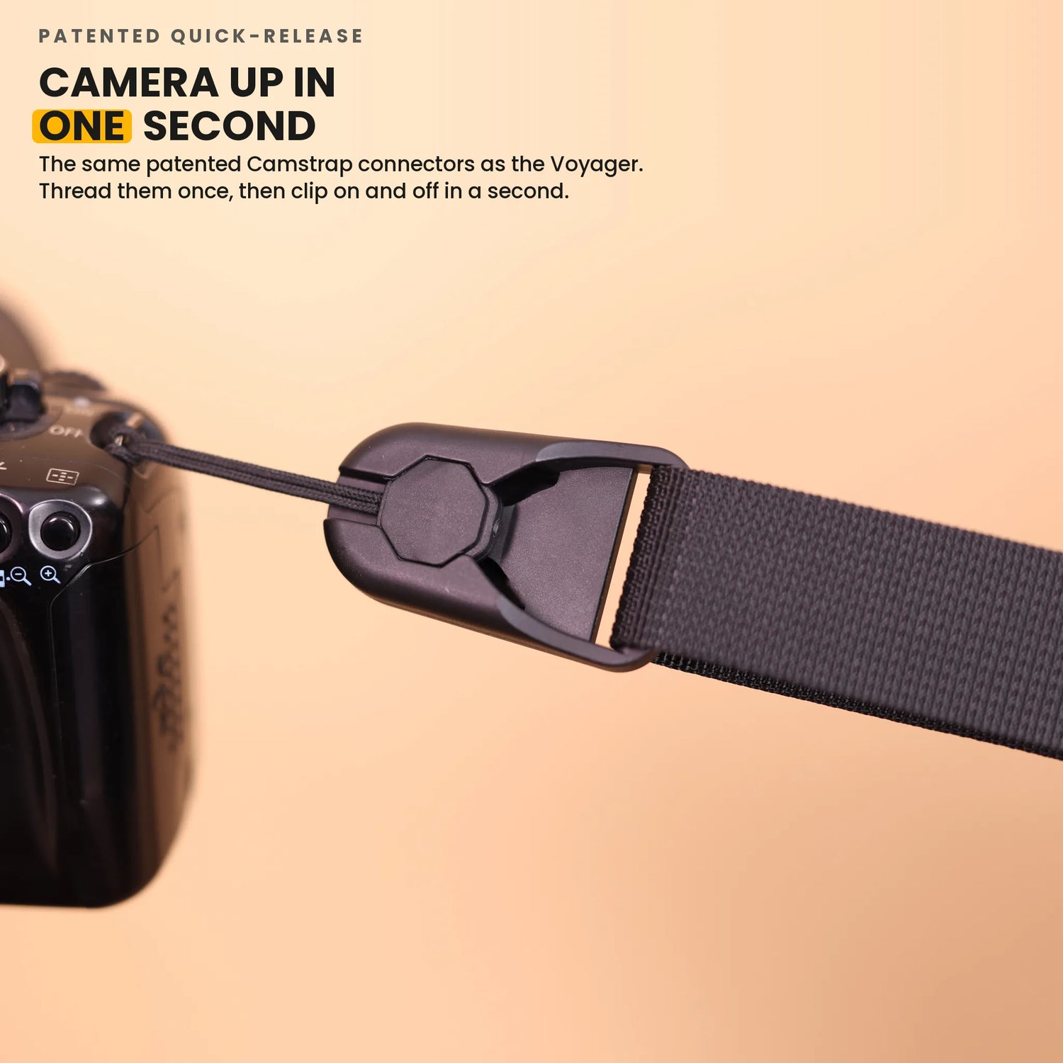Camstrap Trek — camera up in one second