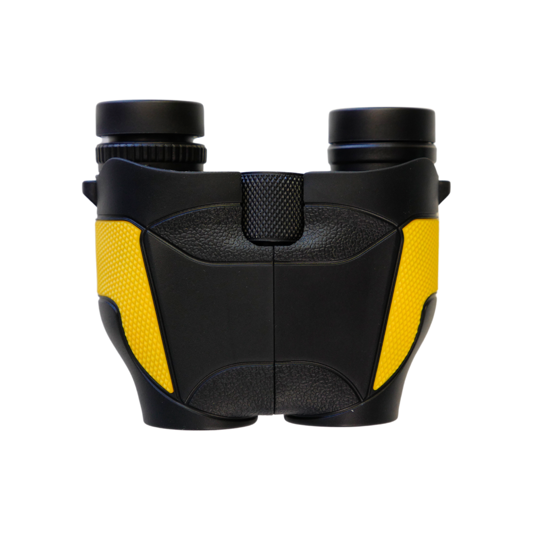 Binocolo giallo a mani libere - Ultraleggero e compatto di alta qualità per adulti e bambini con cinturino a mani libere 