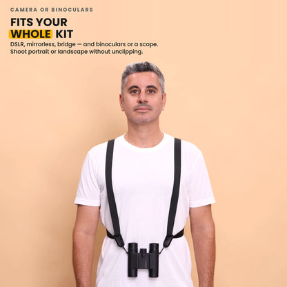 Camstrap Trek — fits your whole kit, camera or binoculars