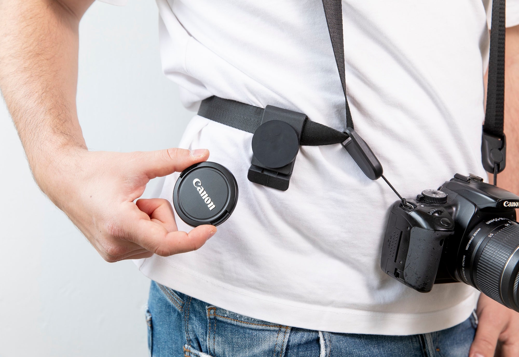 Pack de 8 aimants de rechange Camstrap : quatre ronds et quatre carrés, compatibles avec le Magclip.