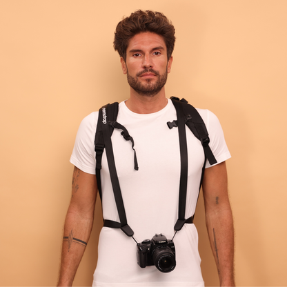 Camstrap Nomad – カメラ、双眼鏡、ドローン用ハンズフリーフォトグラフィーバックパック + Camstrap Voyager