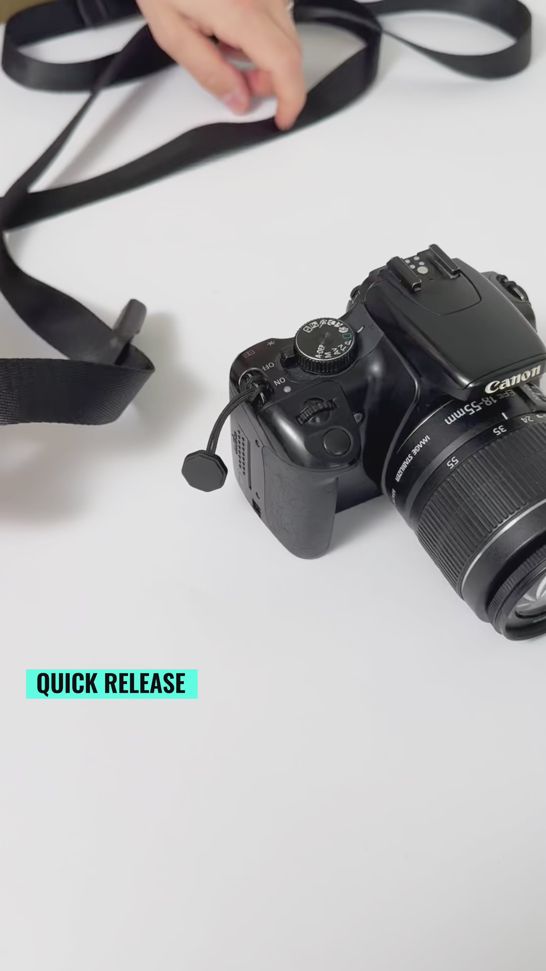Snelle release -connector voor camera en verrekijker