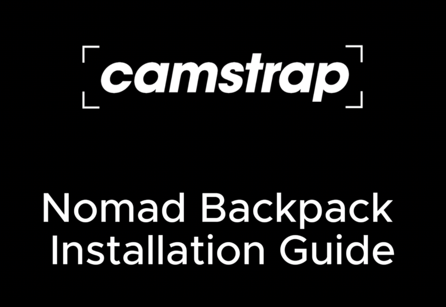 Camstrap Nomad - Hands Free Photography Backpack
