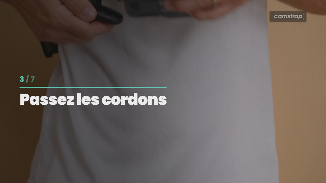 Camstrap Trek user guide: thread the cords